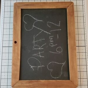 Wooden Framed Chalkboard Double Sided Vintage